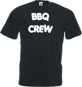 Mijncadeautje Unisex T-shirt zwart (maat M) BBQ Crew
