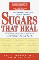 Boekomslag 'Sugars That Heal: The New Healing Science of Glyconutrients'. Grote rode letters 'SUGARS THAT HEAL'.