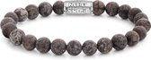 Rebel&Rose armband - Matt Brown Sugar - 8mm
