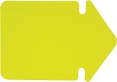 7x Folia etiketten in fluokarton, 24cm, fluo geel (pijlen)