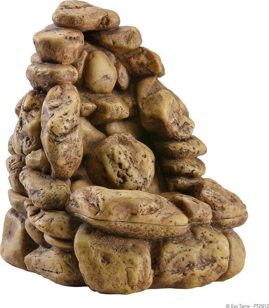 Exo Terra Pebble waterfall - Terrarium decoratie - Medium - 19 x 21,5 x 18,5 cm