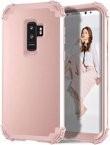 Luxe Back cover voor Samsung Galaxy S9 Plus - Roze - Shockproof - Armor