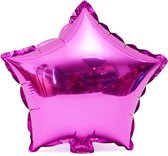 Folieballon Ster roze 45x45 cm