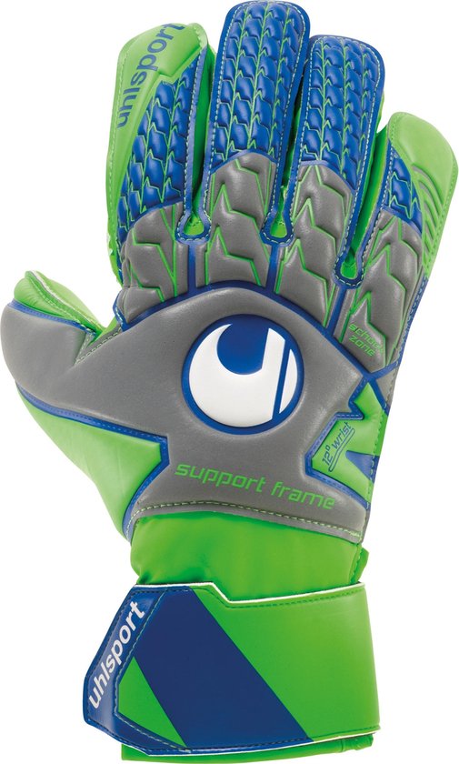 Uhlsport Tensiongreen Supersoft Guanti Da Portiere Unisex Adulto, Grip In Lattice Verde, Taglio Reflex Cut
