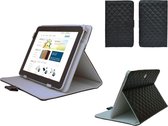 Diamond Class Case, Hoes met ruitpatroon voor Lexibook First Tablet, Designer Hoesje, zwart , merk