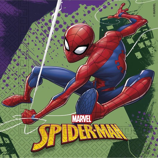 Spiderman Servetten Team-Up 33x33cm 20 stuks