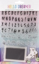 American Crafts - Hello Dreamer Acrylic Stamp Kit (61 stuks)