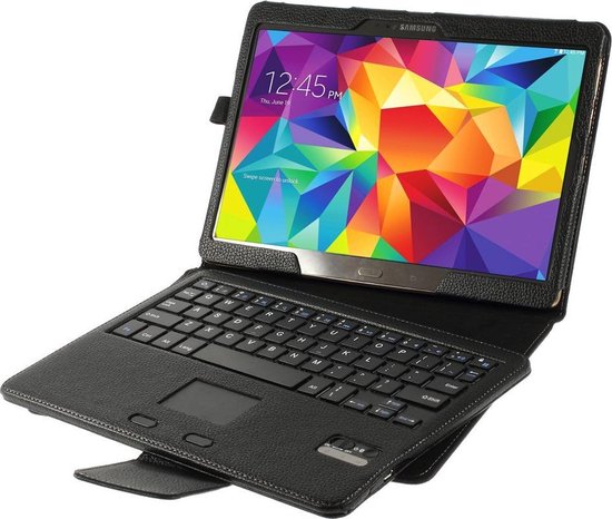 Javu Samsung Galaxy Tab S 10.5 Bluetooth Toetsenbord Hoes Keyboard Cover Zwart Javu Samsung Galaxy Tab S 10.5 Bluetooth Toetsenbord Hoes Keyboard Cover Zwart