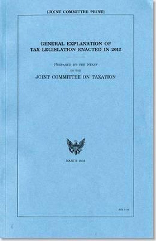 General Explanation of Tax Legislation- General Explanation  ... - cover