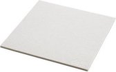 Daff Onderzetter - Vilt - Vierkant - 20 x 20 cm - Off White - Wit