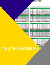 Table Tennis Scorebook
