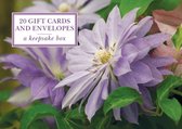 Tin Box of 20 Gift Cards and Envelopes: Clematis: A Keepsake Tin Box of 20 High-Quality Beautiful Floral Gift Cards and Envelopes