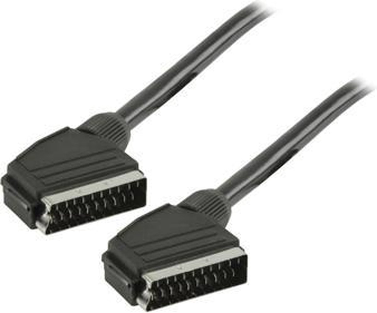 Valueline SCART, 5m SCART-kabel SCART (21-pin) Zwart - Valueline