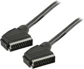 Valueline SCART, 5m SCART-kabel SCART (21-pin) Zwart