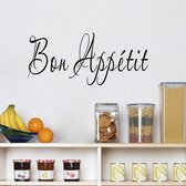 Muursticker tekst Bon appetit | keuken - eetkamer - restaurant | modern - decoratie - tekststicker