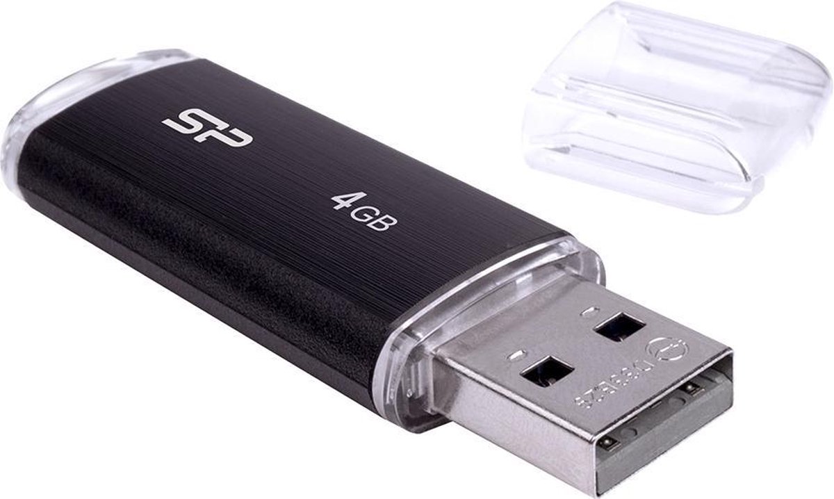 Silicon Power U02 Ultima USB Pendrive 4GB USB 2.0 Black
