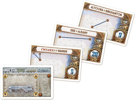 Days of Wonder - Ticket to Ride UK & Pennsylvania - Uitbreiding - Bordspel