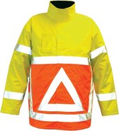 M-Wear verkeersregelaarsparka 0925 fluo oranje/fluo geel maat XXL