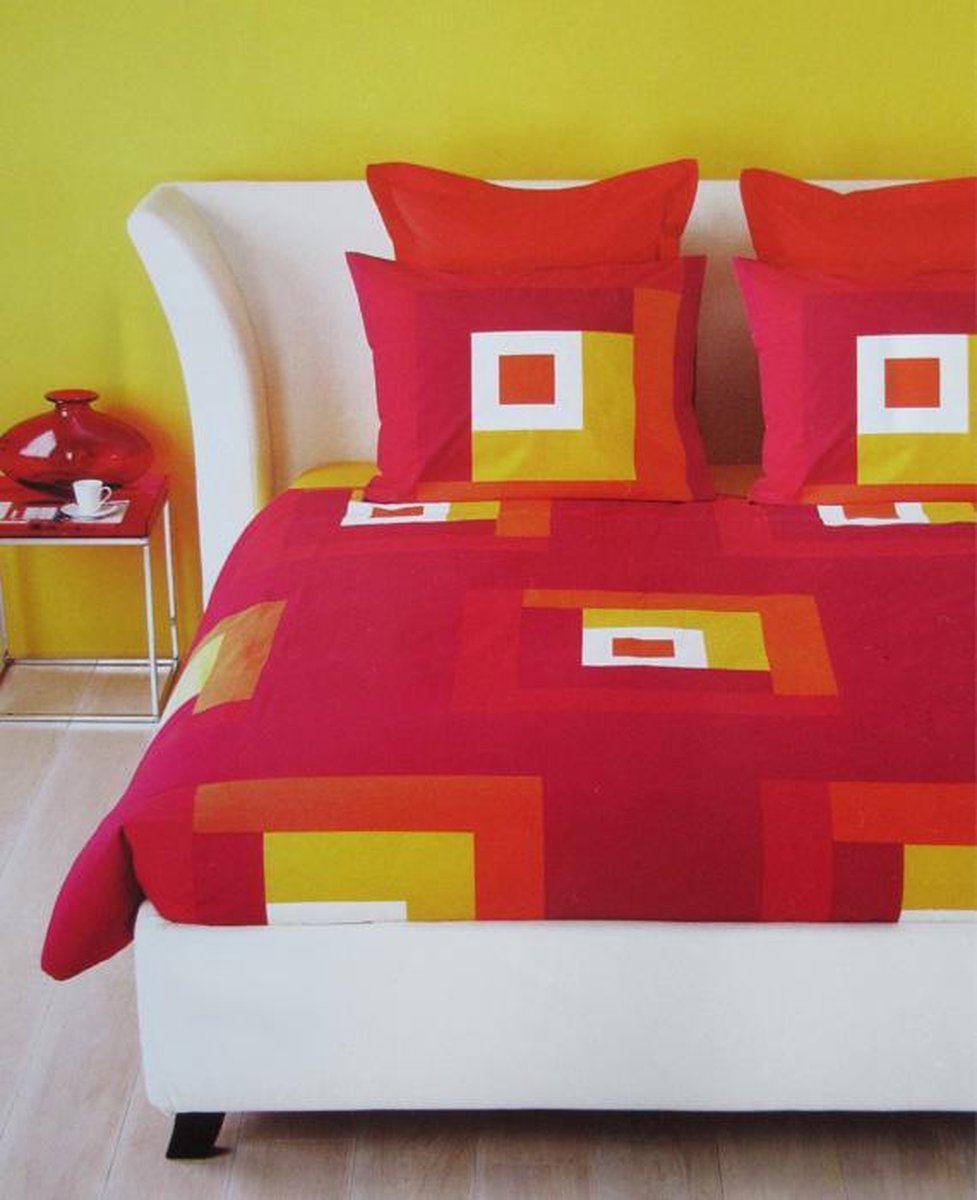 Beddinghouse Maldo Dekbedovertrek - Litsjumeaux - 240x200/220 cm - Rood