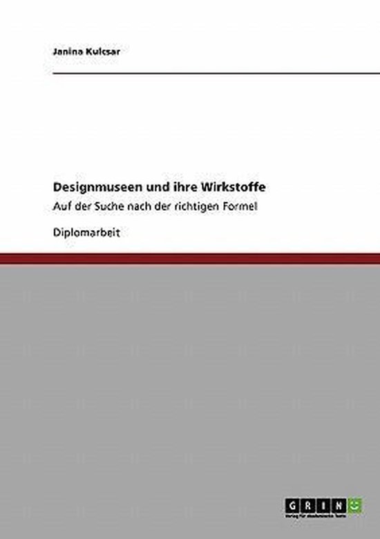 Designmuseen und ihre Wirkstoffe - cover