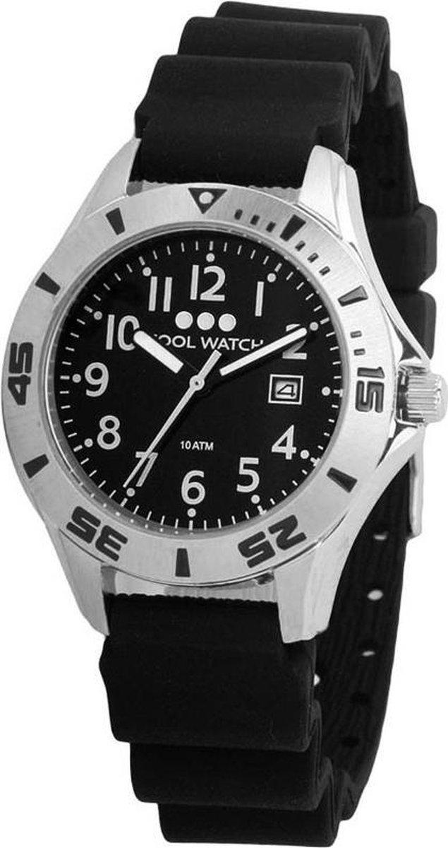 Coolwatch Diver CW.207 - Horloge - Kunststof - 32 mm - Zwart