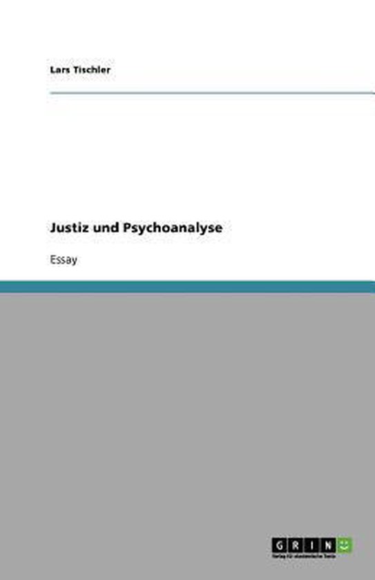 Justiz und Psychoanalyse - cover