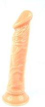 Dildo Fantasy Pleasure , Dildo met zuignap. beige, 23 cm lang. european Lover