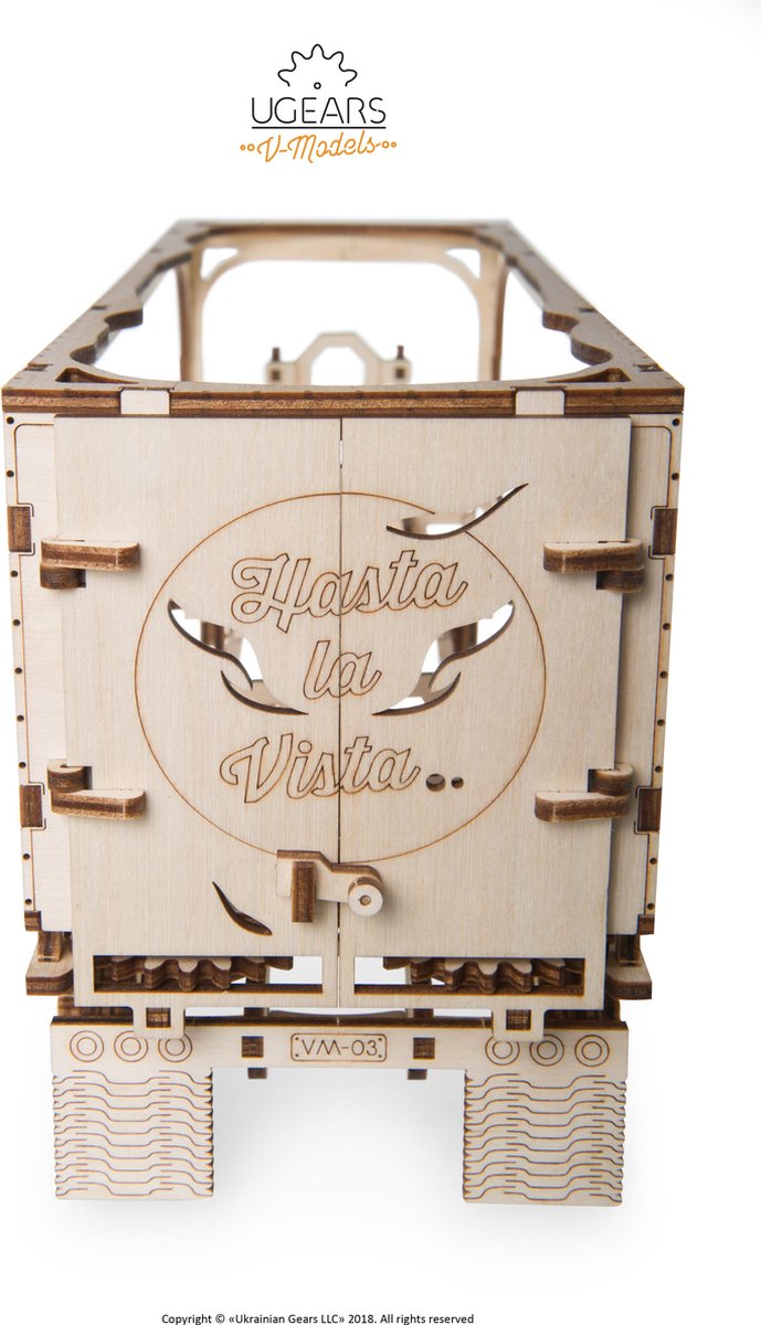 UGEARS Houten 3D Model - Aanhangwagen Voor Heavy Truck — afbeelding 22