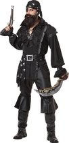 CALIFORNIA COSTUMES - Zwart piratenkostuum voor mannen - XL