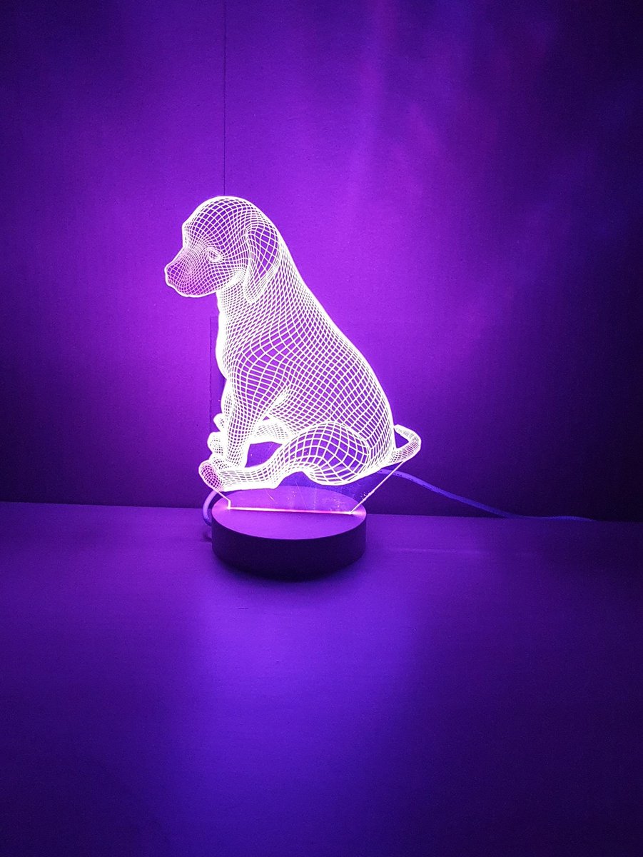 Nachtlampje kind Hond Lamp kinderkamer Jongens Meisjes