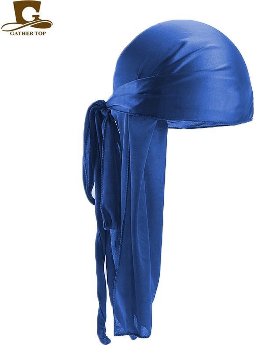 Blauwe Du-Rag-Premium kwaliteit - Waves Durag - Merkloos