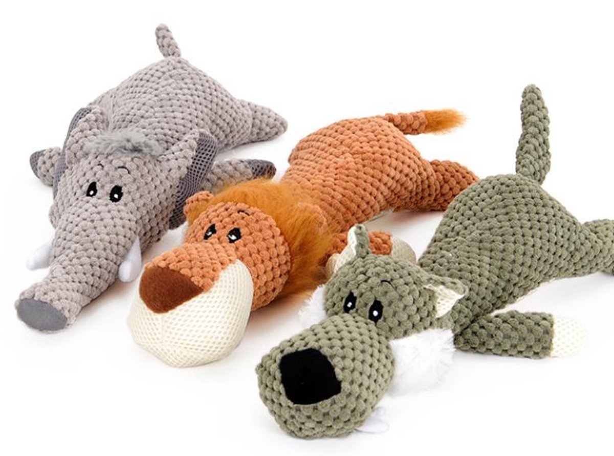 Stevige knuffel voor hond honden Wolf