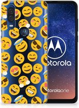 Coque Téléphone pour Motorola One Vision Housse TPU Silicone Etui Emoji