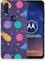 Motorola One Vision Silicone Back Cover Space