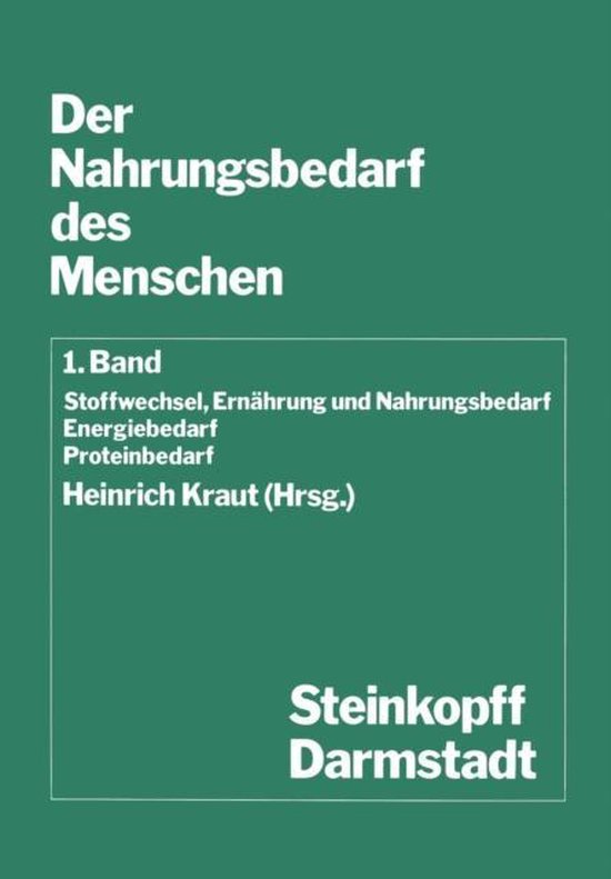 Der Nahrungsbedarf des Menschen - cover