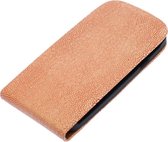 Licht Roze Ribbel flip case cover hoesje voor HTC Desire 500