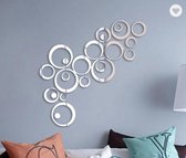 Wand decoratie 3D (Acryl/PMMA) cirkelspiegel muurstickers