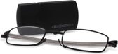 Icon Eyewear ICB356 Travel Leesbril +1.00 - Zwart - Compact in hard case zipper