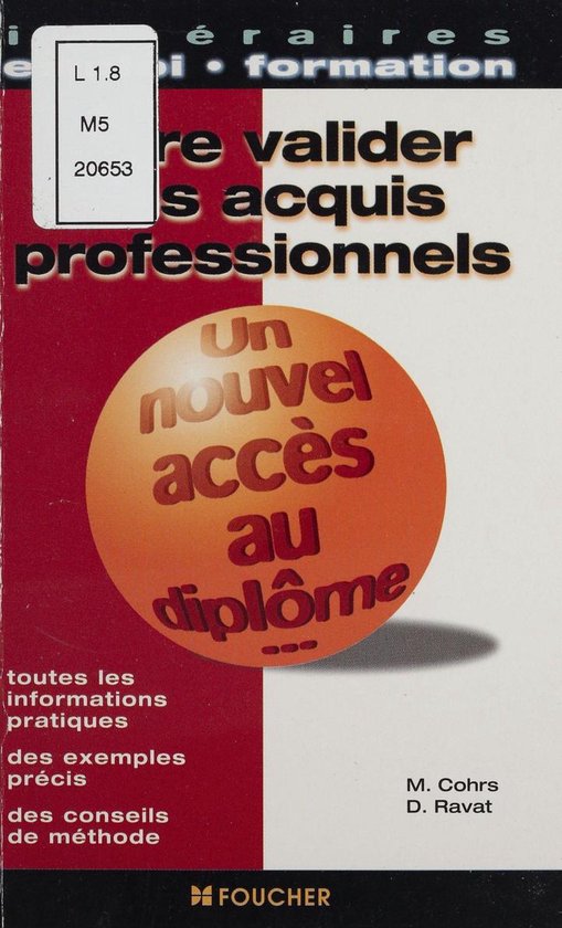 Faire valider ses acquis professionnels - cover