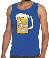 Blauw Het is blauw en heeft dorst tanktop / mouwloos shirt heren 2XL