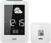 Braun BNC013WH-RC - Weerstation - Hygrometer - Barometer - Draadloze weersensor - Radiogestuurd - Wekkerfunctie - Wit