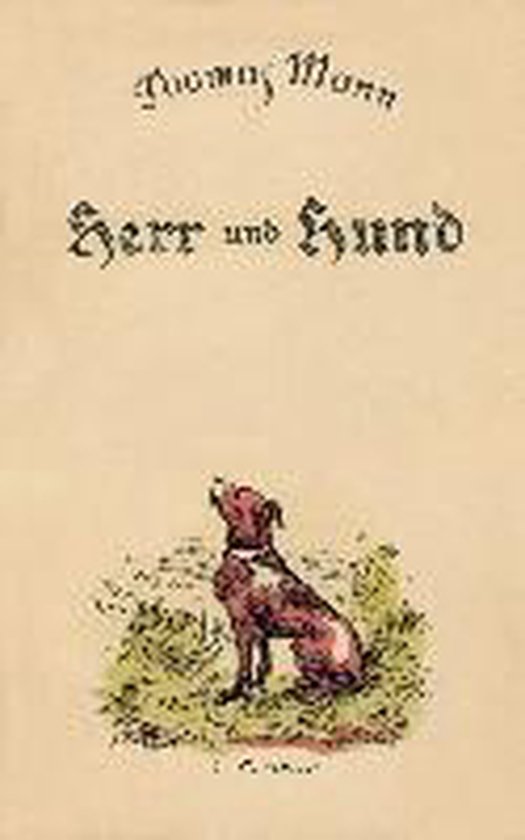 Boekcover 'Herr und Hund' met een illustratie van een bruin-witte hond en de titel