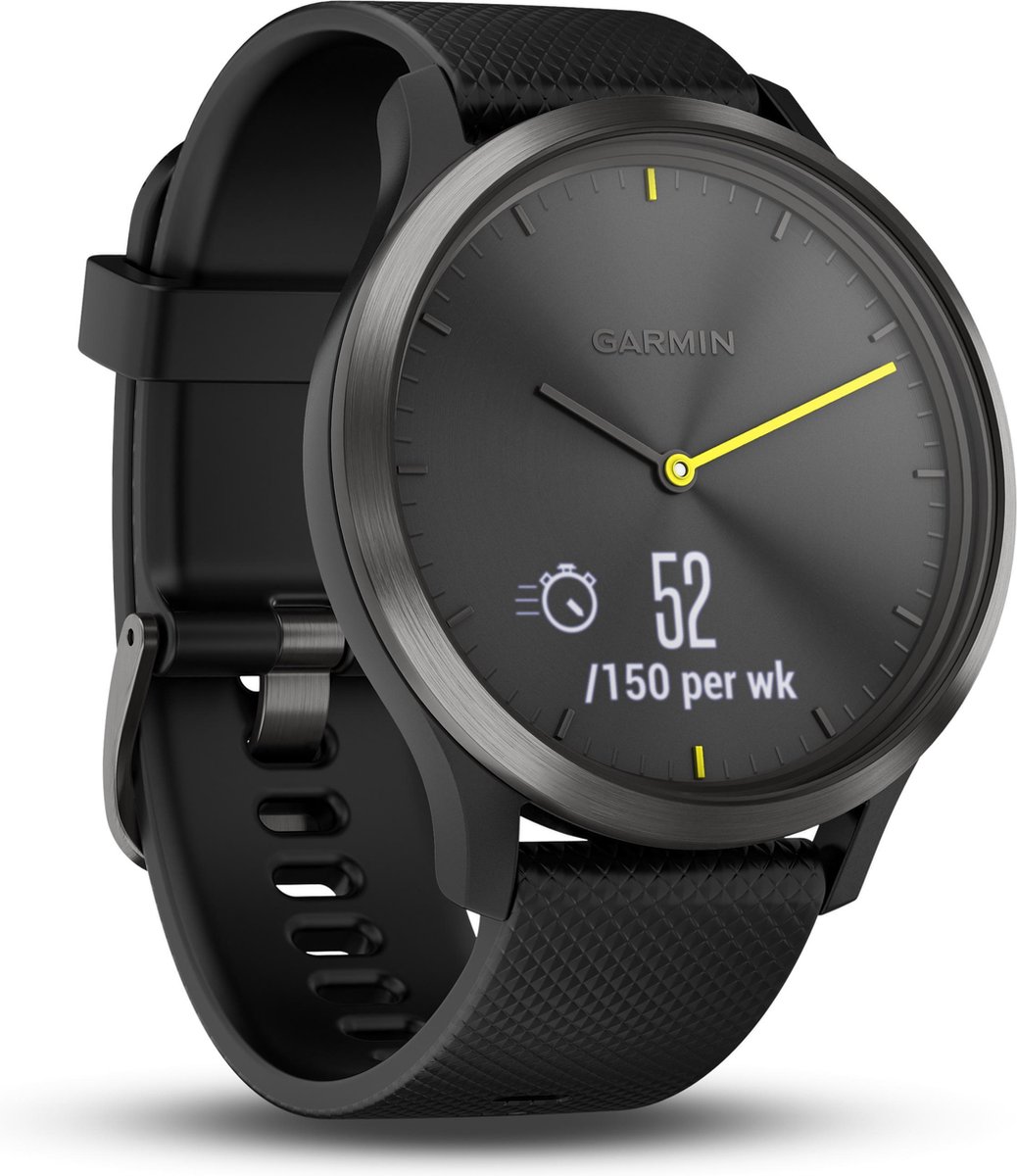 Garmin Vivomove HR, Sport, zwart met zwarte polsband, L | bol.com