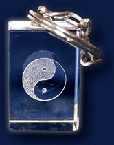 3D kristal sleutelhanger Yinyang