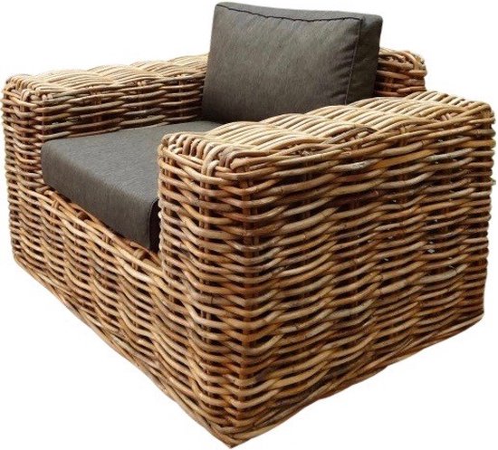 Sabuga lounge tuinstoel naturel rotan