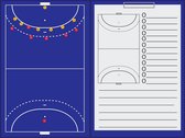 Sportec Magnetische Coachmap + Clip 35 X 47 Cm Handbal