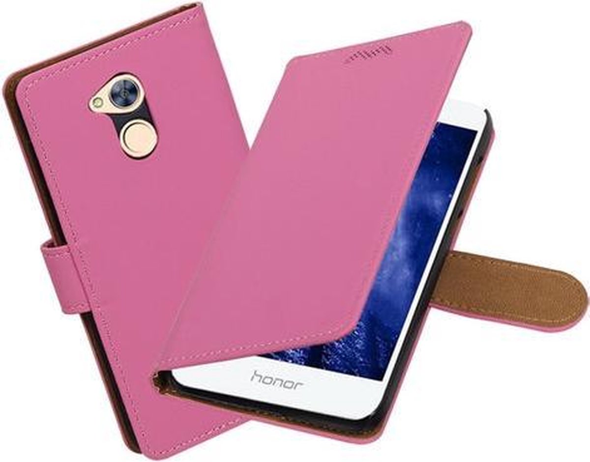 BestCases.nl Huawei Honor 6A Effen booktype hoesje Roze