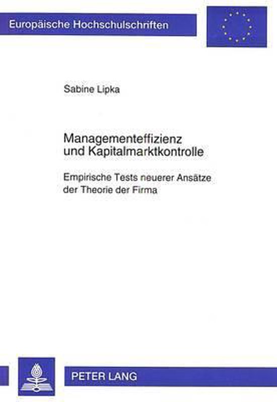 Managementeffizienz Und Kapitalmarktkontrolle - cover