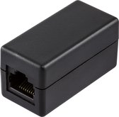 DELTACO 665-U, RJ45 Adapter CAT5e, FTP (niet afgeschermd), zwart