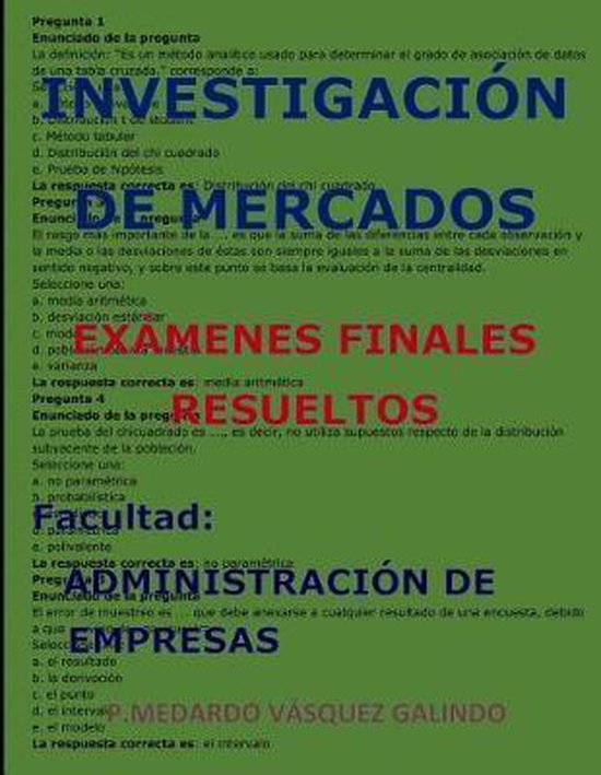 Investigaci�n de Mercados-Ex�menes Finales Resueltos - cover